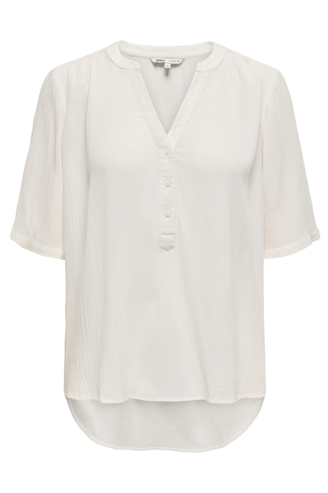 ONLJETTE LIFE 2/4 TOP WVN NOOS 15348612 Cloud Dancer